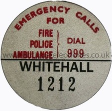Aged GPO dial label with