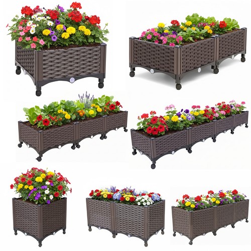 Raised beds with drainage - raised, plug