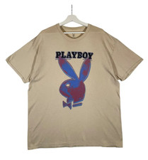 Playboy T-Shirt Mens XL Beige