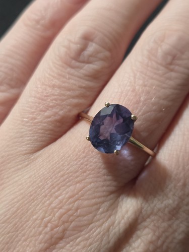 Colour change fluorite gold - 9k,