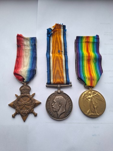 Wwi medal trio pte - wwi, john