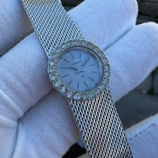 Vintage Sandoz Swiss Made Watch 17 Jewels Silver Hand Wind Mechanical Womens