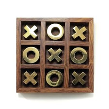 Handcrafted Wooden Tic Tac Toe