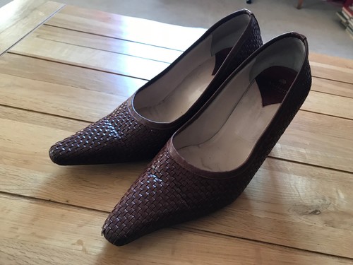 Mulberry brown woven leather - mulberry,