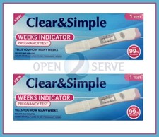 Clear simple pregnancy test - 2x,