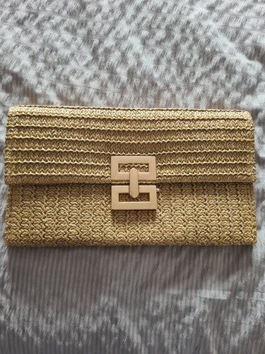 Lovely raffia cluch bag - lovely,