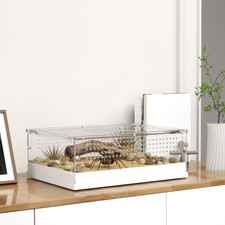 Reptile Terrarium, Acrylic Reptile Vivarium with Sliding Door