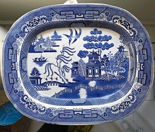 Blue and White Ceramic Willow