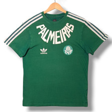 Adidas Originals Palmeiras T-Shirt Mens Small Retro Football Jersey Green Brazil