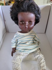 Vintage Black Doll 19" Made In