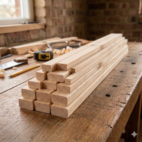 Wooden batten pine wood - wooden, trim