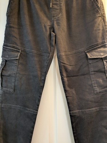 Mens black cargo jeans - mens,