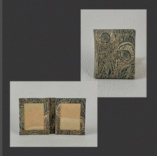 Liberty Of London Vintage Peacock Feather Miniature Folding Double Photo Frame