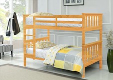 PREMIUM WOODEN BUNK - WEMBDON - PINE BUNK IN 3 COLOURS WITH MATTRESS OPTION