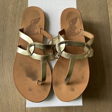 Ancient Greek Aspa Link Thong -Platinum Gold-Size 37/UK 4