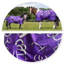 SHETLAND HORSE TURNOUT WATERPROOF RUG NO FILL PURPLE BITS OF LUCK *FREE POSTAGE*
