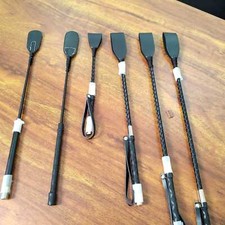 Faux Leather Riding Crop Whip