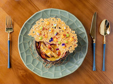 2pc Handmade Leaf textured