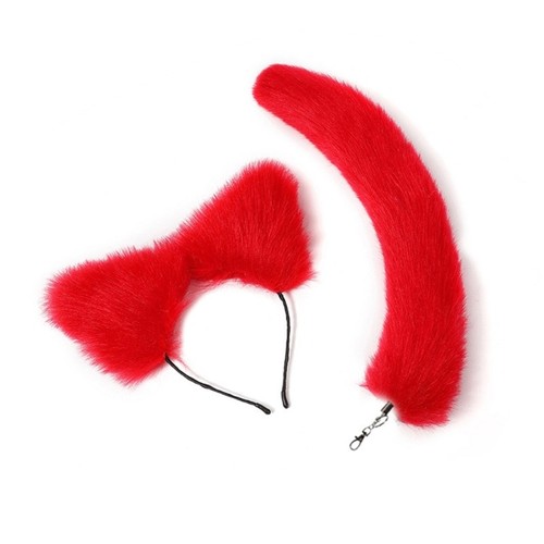 Lovely foxes tail keychain - lovely,