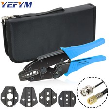 Coaxial cable crimping pliers - crimping,