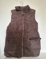 Brown padded gilet –