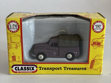 Classix By Pocketbond 1:76 OO Gauge 1950s Morris Minor Pickup Rose Taupe & Cover