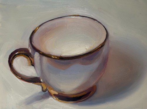Porcelain tea cup still - , life