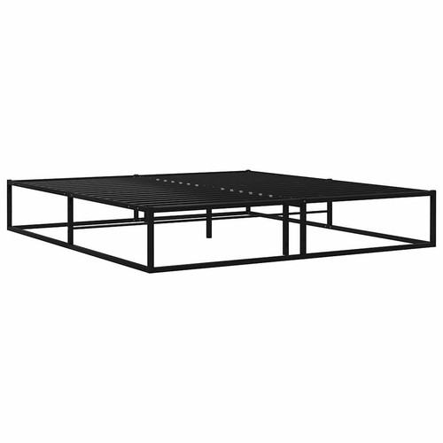 Bed frame metal slatted base - frame,