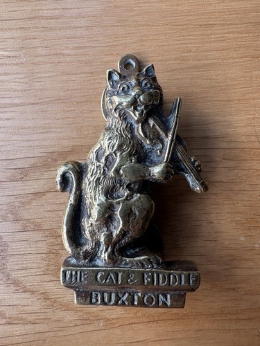 Mid century brass - cat, &