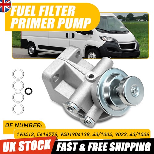 Fuel filter primer pump - pump, fits
