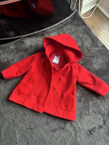 Red kids coat age 4 - red,