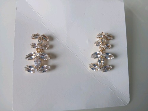 Silver drop earrings - drop,