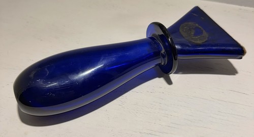 Vintage cobalt blue glass - blue,