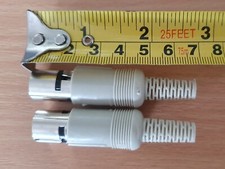 2 x DIN Male Inline Plug MIDI type Connectors: 1= 7pin, 1 = 8pin