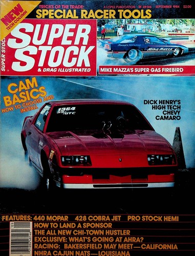 Super stock drag - super, illustrated