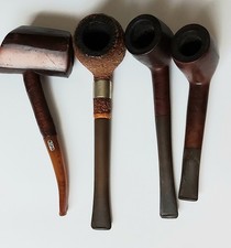 4 Vintage Smoking Pipes 5-6"