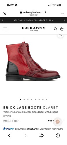 Shoe embassy brick lane claret - embassy,