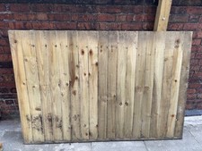 5ft Fence Panel And 6ft Concrete Fence Post.