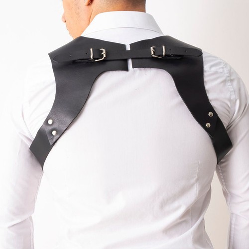 Men suspenders leather - men, pu