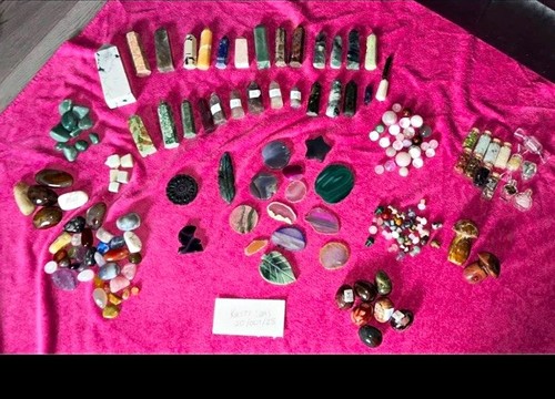 Mixed polished crystals - mixed, &