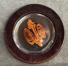 Rare vintage Peter Dick & Jill  Frances slipware Coxwold Studio Pottery plate