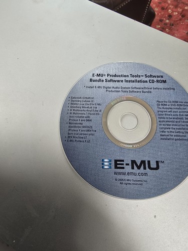 Software bundle emulator - e-mu,