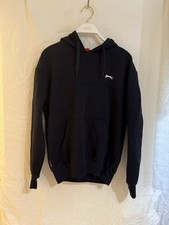 Slazenger Navy Hoodie Men’s Size M Pullover Fleece Lined Sweatshirt