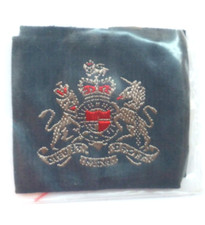 Pair RAF Warrant Officer Rank Slides Badges Royal Air Force Queens Crown EB466