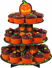 Unique  - Halloween Pumpkin Tiered Cupcake Tree Cake Stand