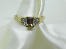 9ct Gold Oblong Ametrine Ring
