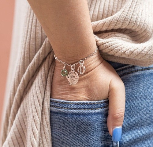 Hedgehog bracelet personalised