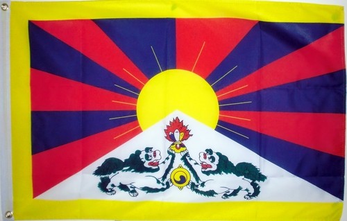 Tibet flag 3x2 - flag, tibetan