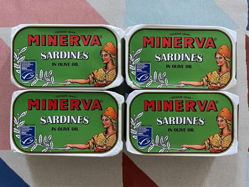 Tins minerva sardines - 4, x