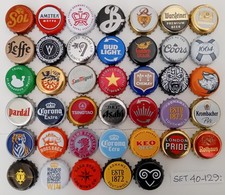 40  Crown Bottle Tops, all